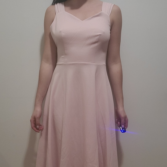Casual Tea Dress V Neck Cocktail Swing Dress Prom - Picture 16 of 16